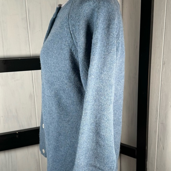 IrelandsEye Blue KILLINEY Wool & Cashmere Cardigan, Size Medium, New With Tags - Picture 3 of 11